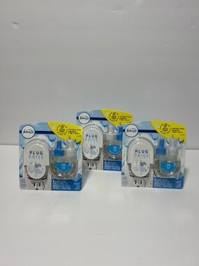 Febreze Plug Prise Plug-In Air Fresheners Linen & Sky x3